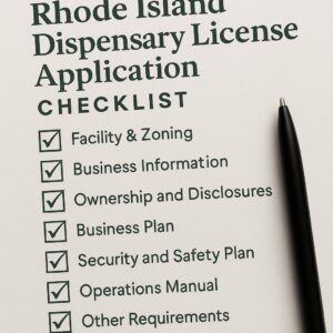 Rhode Island Dispensary Application Checklist